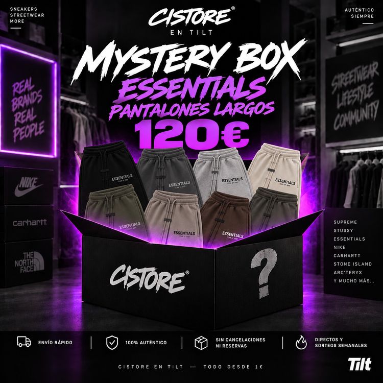 MYSTERY BOX ESSENTIALS – PANTALÓN LARGO 100% AUTÉNTICO 🔥
